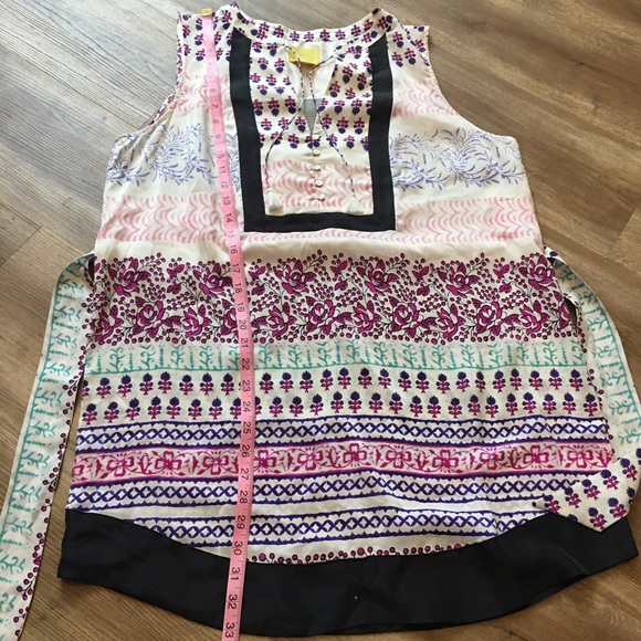 NWT Anthropologie Maeve Istmo Silk Tunic Top 14 - Picture 9 of 12